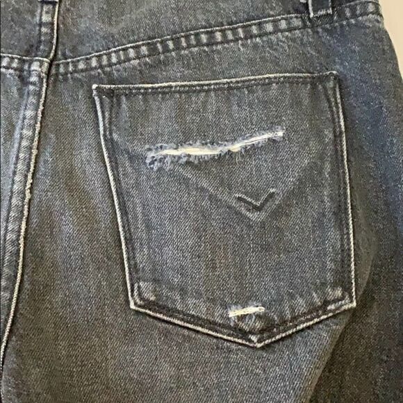 NWOT Hudson Sloan Distressed Faded Black Short Overalls Size XS - Picture 10 of 11